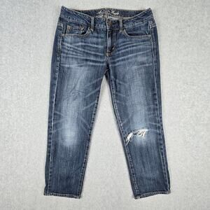 American Eagle Jeans Womens Size 4 Regular Boy Fit 31" Waist TINY FLAW